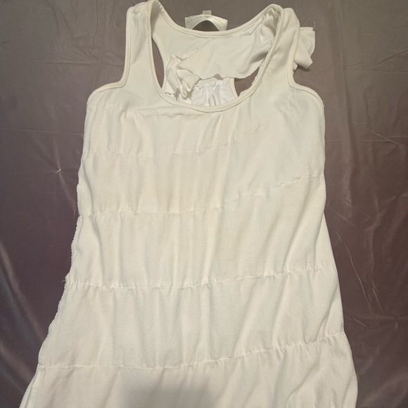 JB by Julie Brown Cream, Peach, White Jersey Ruffle Tank Top Size Small MSRP$168 - Picture 8 of 8
